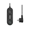 Alargador de corriente LogiLink LPS262U 1,5 m 2 tomas AC interior negro