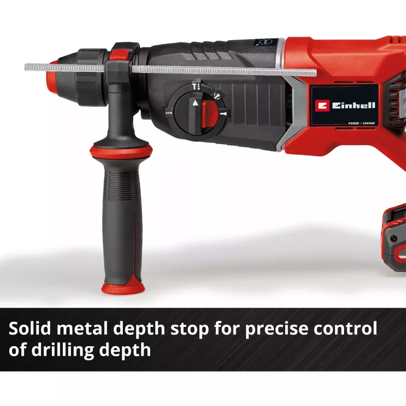 Professional martillo perforador de batería TP-HD 18/26 D Li BL - Solo, 18 voltios (negro/rojo, sin batería ni cargador, en E-Case)