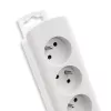 Regleta de alimentación Qoltec 50276 1,8 m 5 tomas de corriente para interior Blanco