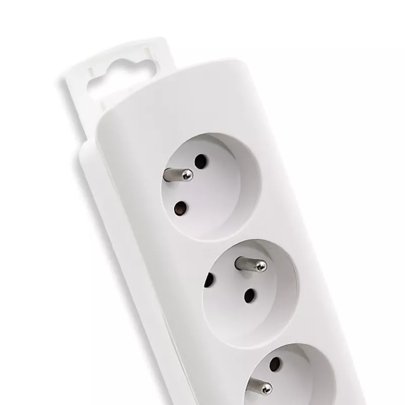 Regleta de alimentación Qoltec 50276 1,8 m 5 tomas de corriente para interior Blanco