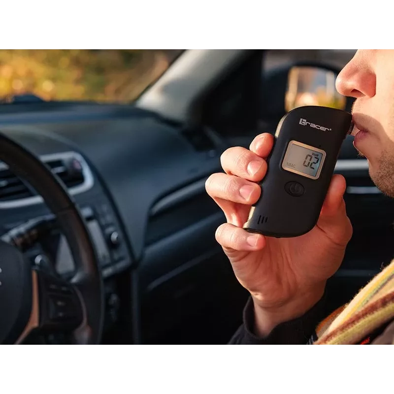 Alcoholímetro semiconductor Tracer BreathEZ-1, negro