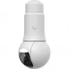 Ubiquiti UniFi G6 PTZ UVC-G6-PTZ-W cámara de seguridad IP, 4K 8 MP (3864x2160), doble objetivo, zoom híbrido 10x, interior y exterior, IP66, PoE, montaje en techo, pared o poste, rotación de 350°, blanca