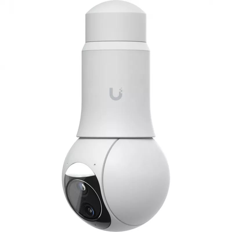 Ubiquiti UniFi G6 PTZ UVC-G6-PTZ-W cámara de seguridad IP, 4K 8 MP (3864x2160), doble objetivo, zoom híbrido 10x, interior y exterior, IP66, PoE, montaje en techo, pared o poste, rotación de 350°, blanca