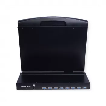 Consola de rack VALUE 26.99.0161, control para 1 ordenador, negro