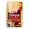 Snack de comida húmeda para gatos INABA CIAO Bisque – atún, ternera, pollo en sobres de 40 g, pack de 24