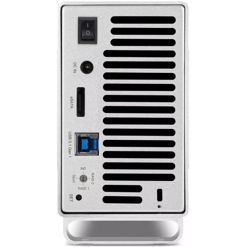OWC Mercury Elite Pro Dual blanco – caja externa para 2 discos SATA de 3,5 pulgadas, RAID 0/1/SPAN, USB Type-B