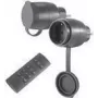 REV - Kit de enchufe inteligente - mini - inalámbrico - 433,05 - 434,79 MHz - negro (0085600503)