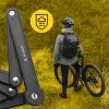 Candado de bicicleta plegable MANTA XR00FL01 – diseño segmentado para montaje en el cuadro