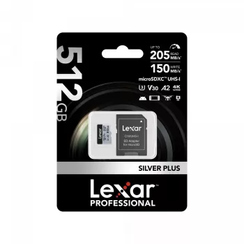 Memoria flash Lexar 512 GB UHS-I microSDXC SILVER PLUS