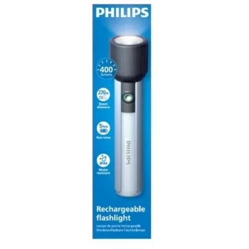 Linterna Philips recargable USB-C 400 lm 2000 mAh – linterna LED portátil