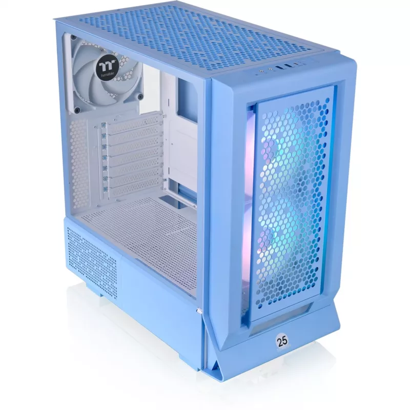 Ceres 350 MX, caja de torre azul claro, cristal templado x 2