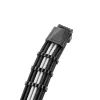 Kit de cables CableMod C-Series PRO ModMesh 12VHPWR para Corsair RM, RMi, RMx (etiqueta negra) – negro/blanco