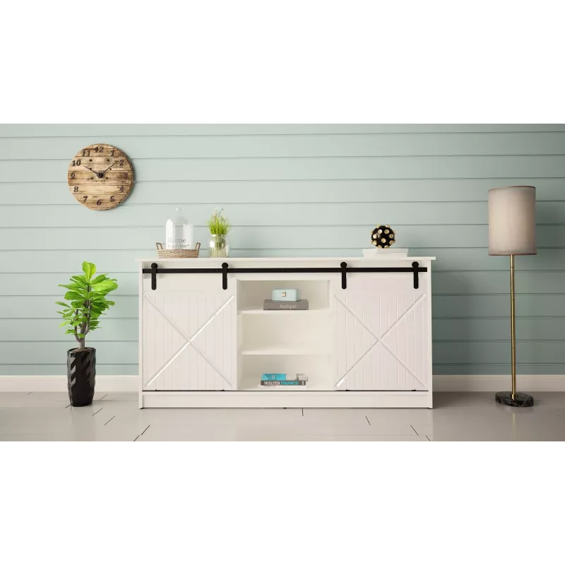Cómoda 160x80x35 GRANERO blanco/blanco brillante