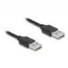 Cable espiral DeLOCK EASY-USB 2.0 Type-A macho a Type-A macho 0,5 m a 0,8 m negro