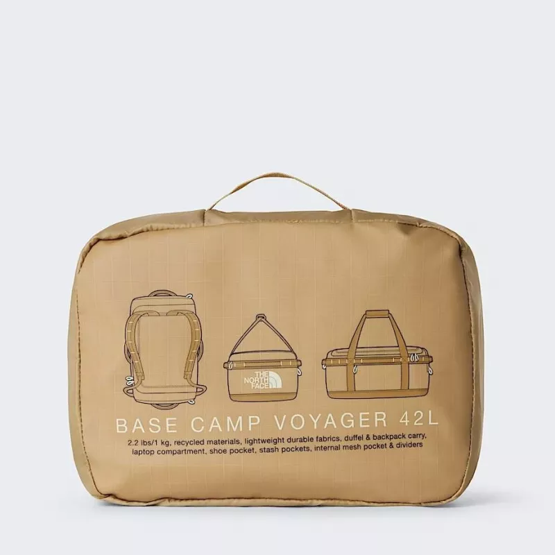 Bolsa The North Face Base Camp Voyager Duffel 42L - caqui/marrón