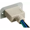 Kindermann Konnect 50 alu - VGA (HD15) 90° - Faceplate modular Snap-In