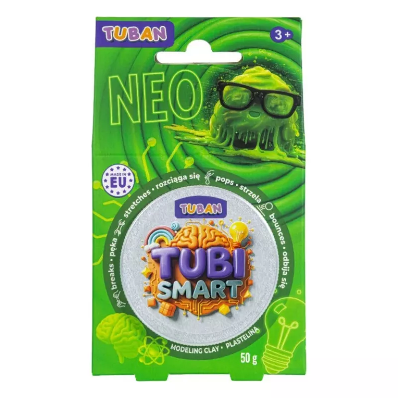 Pasta de modelar TUBAN TUBI SMART NEO, verde, 50 g – pasta de modelar para niños
