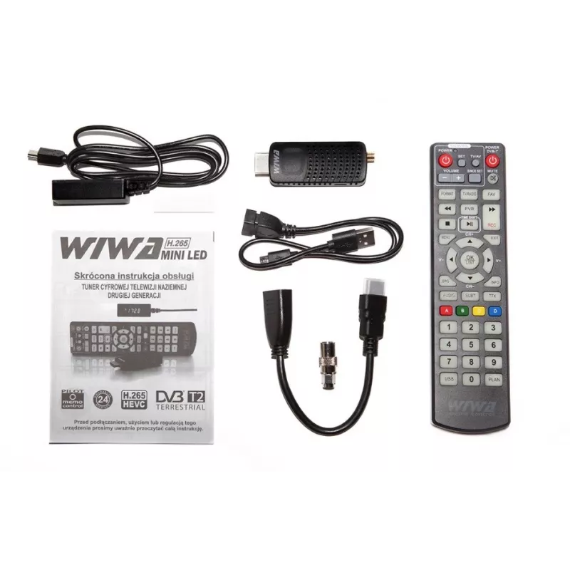 Decodificador sintonizador TV Wiwaj DVB-T2 Hevec Mini LED
