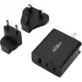Cargador USB Ansmann cargador de viaje TC315 / 3 A / 15,5 W / cargador USB de 3 puertos 15,5 W conector hembra USB-A Smart IC negro para interiores (1001-0178)