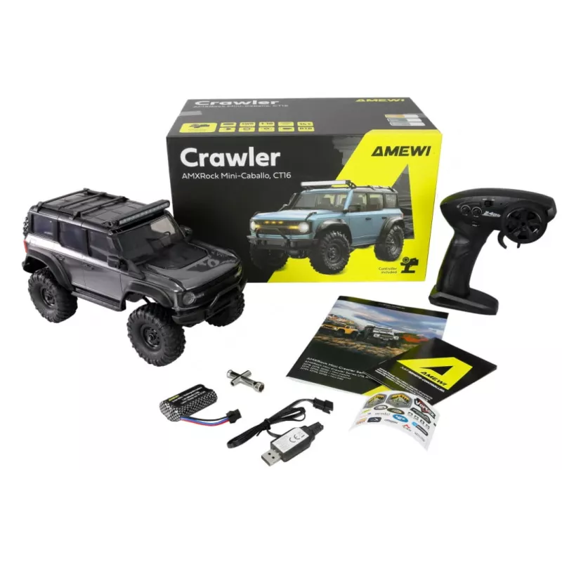 RC Crawler Amewi Mini-Cabalo AMXRock 4WD 1:16 RTR modelo 22720