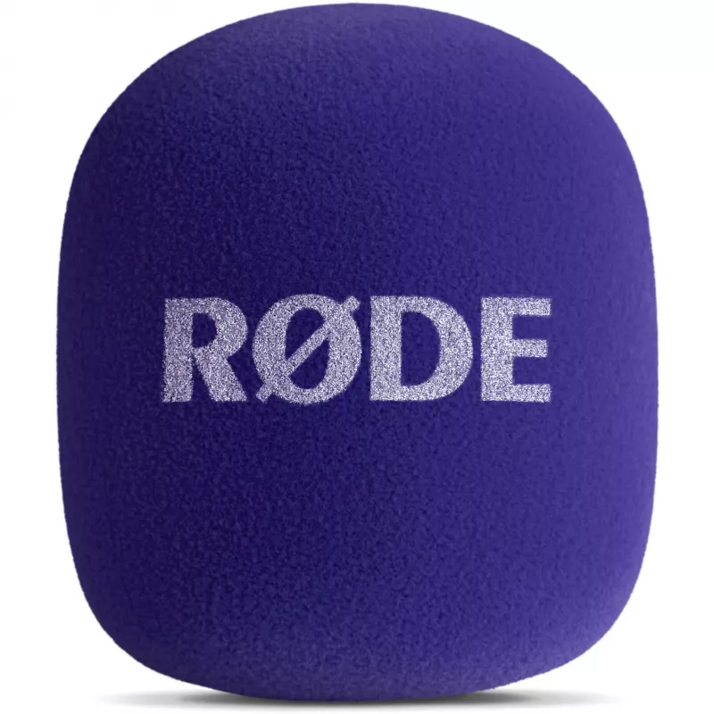 Funda para micrófono (lila) para Rode Interview GO Lavalier-Kit – accesorio antipop/cortavientos