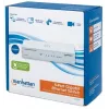 Manhattan Switch Gigabit Ethernet de 5 puertos, tamaño sobremesa, plástico, IEEE 802.3az (Energy Efficient Ethernet), tres años de garantía, caja
