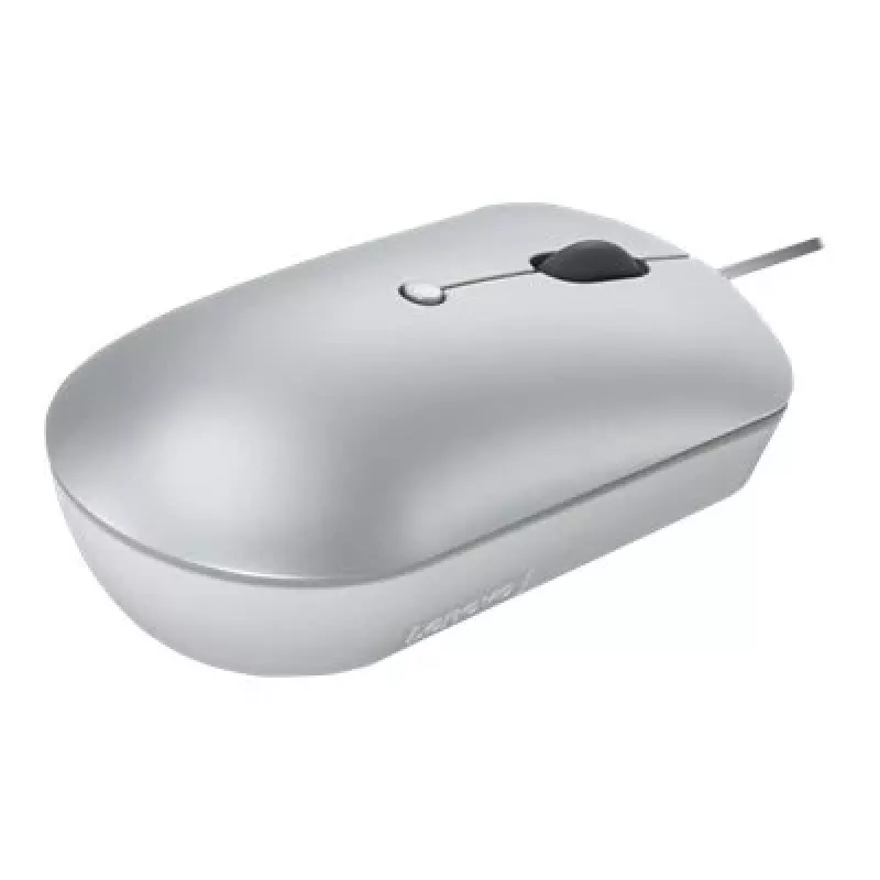 Ratón óptico ambidiestro con cable Lenovo 540 USB Type-C, 3 modos DPI, gris, 4 botones, cable de 1,8 m