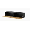 Conjunto de armarios de salón Cama VIGO 22 negro/roble wotan