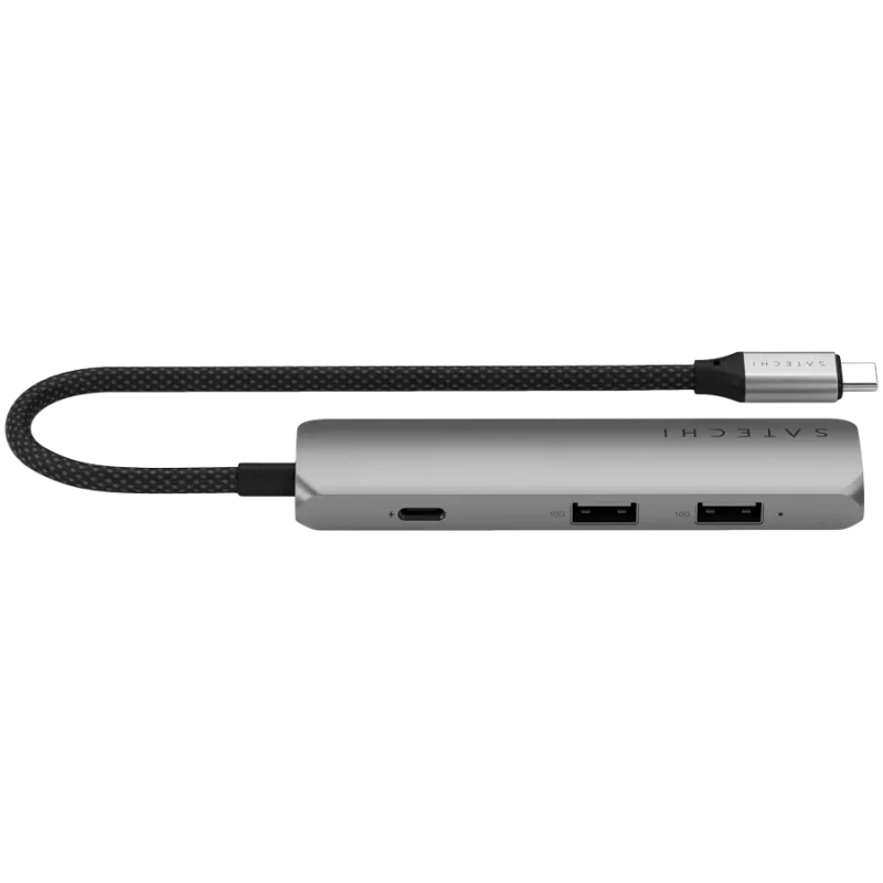 Hub de interfaz Satechi ST-P4SM USB Type-C 10000 Mbit/s gris