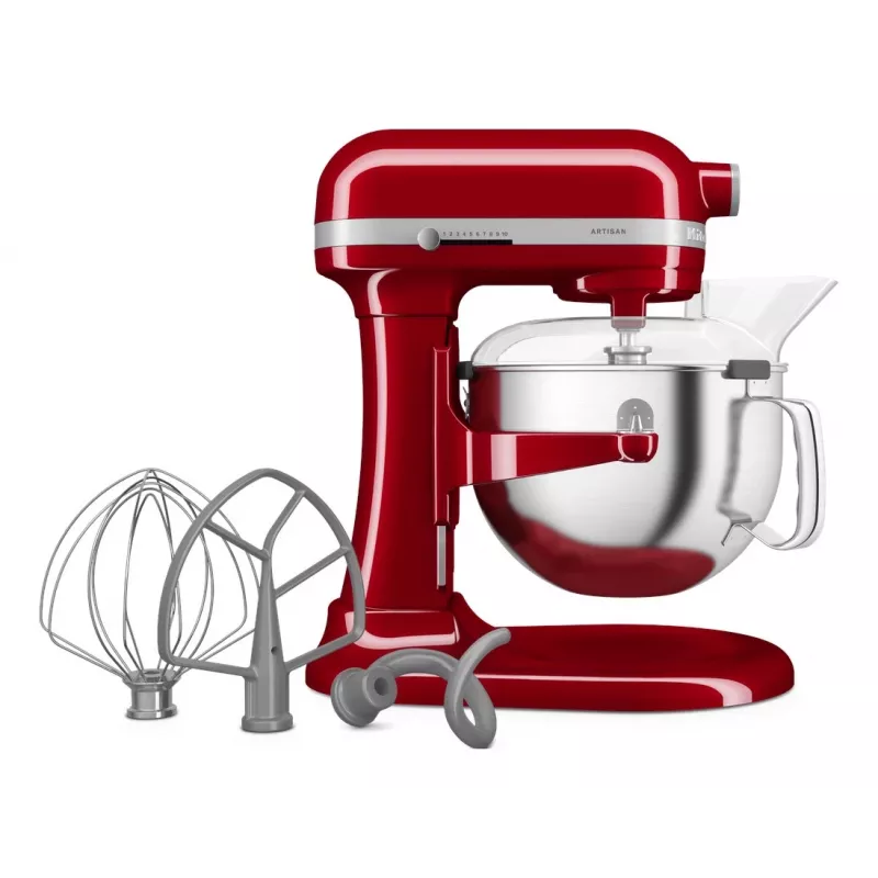 Robot de cocina KitchenAid 5KSM60SPXEER 375 W Gris, Rojo, Acero inoxidable