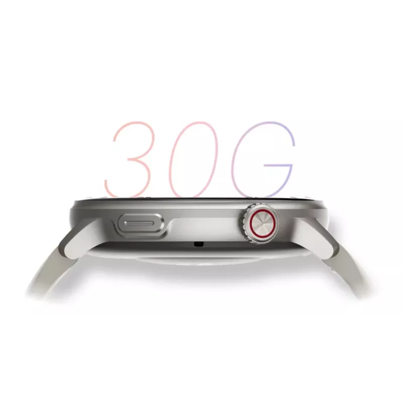 Smartwatch Stelio Activ GPS 46 mm plata STSWA101SR, GPS, caja de 46 mm