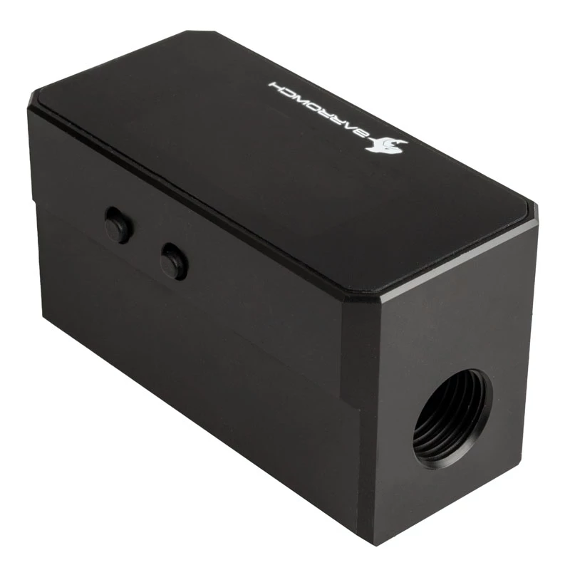 Caudalímetro Barrow FBFT08 B – pantalla OLED, negro