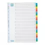 Índice de fichas Elba Mylar A-Z, 26 partes, A4 extraancho, 230 x 297 mm, pestañas de colores (592581-20)