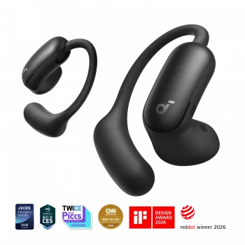 Anker Soundcore AeroFit 2 Pro auriculares True Wireless, negro mate, ANC, Bluetooth 6.1