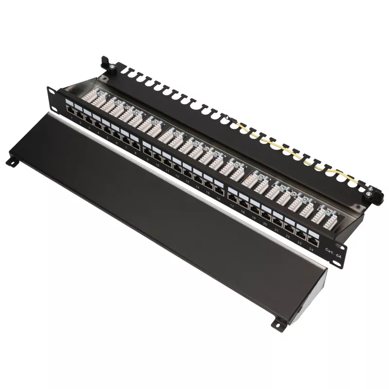 Patch panel - Extralink CAT6A STP, 24 puertos