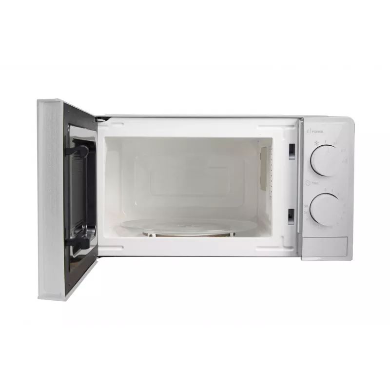 Esperanza ESTOFADO EKO011W microondas solo, de sobremesa, 20 l, 700 W, 5 niveles de potencia, plato giratorio de 24,5 cm, blanco