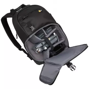 Mochila para cámara de uso compartido Case Logic Bryker negra de poliéster