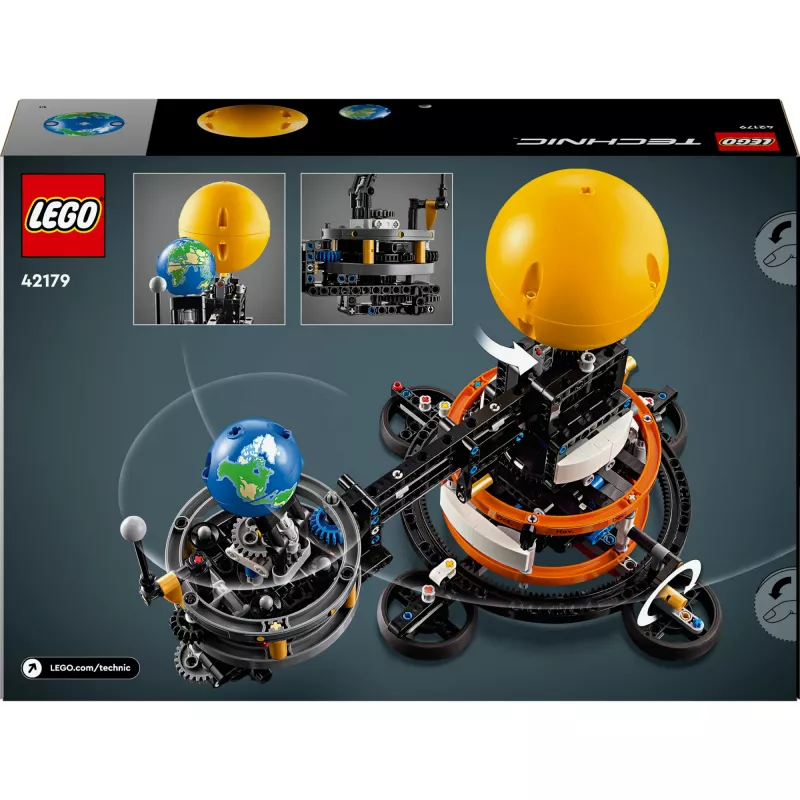 LEGO Technic Planeta Tierra y Luna en órbita, juegos espaciales para niños y niñas a partir de 10 años, sistema solar, juguete de construcción con planetas