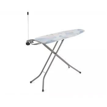 Tabla de planchar de tamaño completo VILEDA Bravo Plus 143032 — altura ajustable 80–97 cm, superficie de planchado 380×1200 mm, tablero de malla de acero