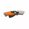Fiskars 1062938 cuchillo universal negro, naranja cuchillo de hojas trapezoidales