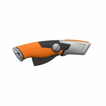 Fiskars 1062938 cuchillo universal negro, naranja cuchillo de hojas trapezoidales