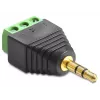 Adaptador DeLOCK 65419 3,5 mm 3p negro verde plateado