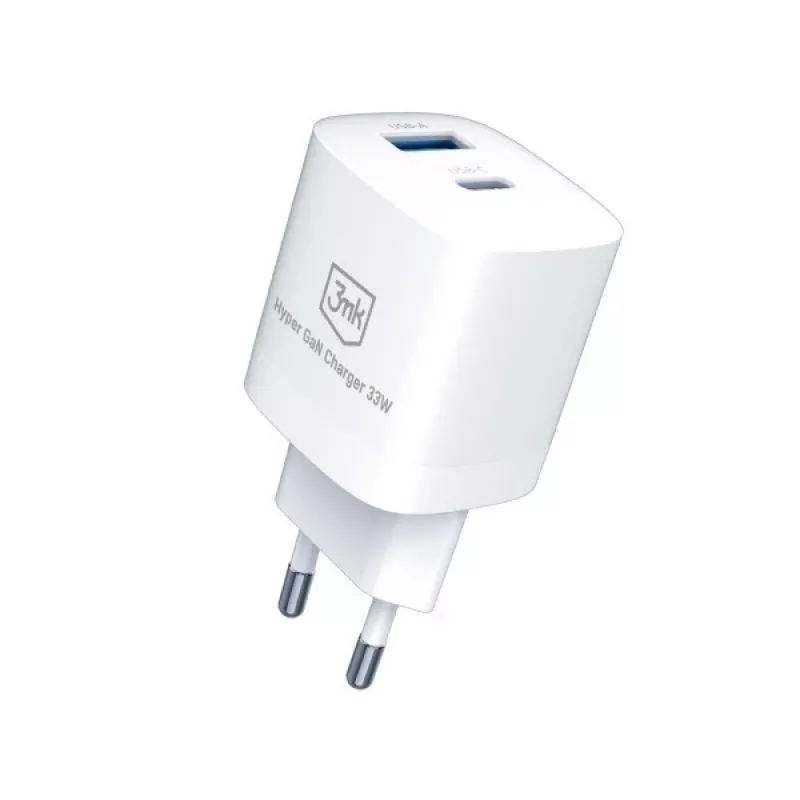 Cargador 33W GaN PD 1xUSB-A+1xUSB-A