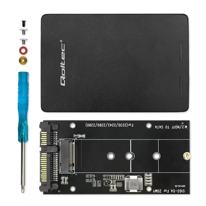 Adaptador para disco M.2 SSD | SATA NGFF a SATA III | 2TB | Super speed 6Gb/s | Negro