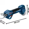 Tijera de jardín a batería GGP 12V-25 Professional solo, 12 voltios (azul/negro, sin batería ni cargador)