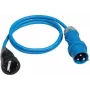 Cable adaptador de corriente AS Schwabe 1,5 m H07RN-F 3G2,5 con conector macho CEE 16A y conector hembra Schuko 250V