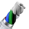 Cable USB-C a Lightning Baseus Cafule 1 m, 20 W, carcasa de zinc, blanco