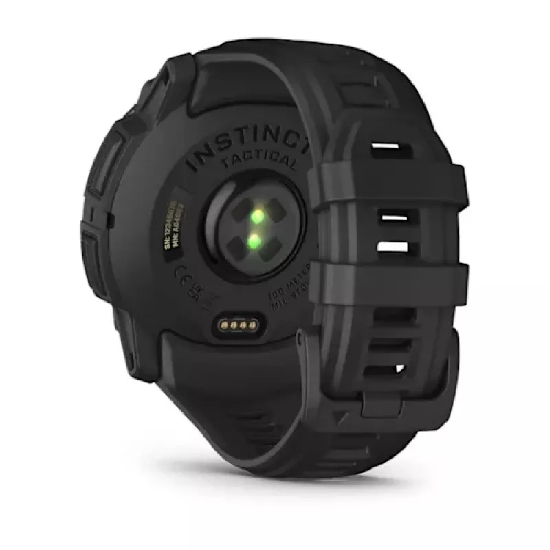 Garmin Instinct 3 Solar Tactical Edition 50 mm reloj inteligente, negro, correa de silicona