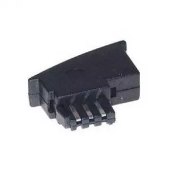 Adaptador helos TAE F conector macho/conector hembra 6P4C, estrecho, Bel. US-Std, suelto