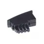 Adaptador helos TAE F conector macho/conector hembra 6P4C, estrecho, Bel. US-Std, suelto